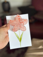 Bloom Stem Flower Hair Clip – Aesthetic Floral Claw Clip Card