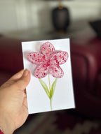 Bloom Stem Flower Hair Clip – Aesthetic Floral Claw Clip Card