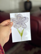 Bloom Stem Flower Hair Clip – Aesthetic Floral Claw Clip Card