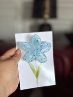 Bloom Stem Flower Hair Clip – Aesthetic Floral Claw Clip Card