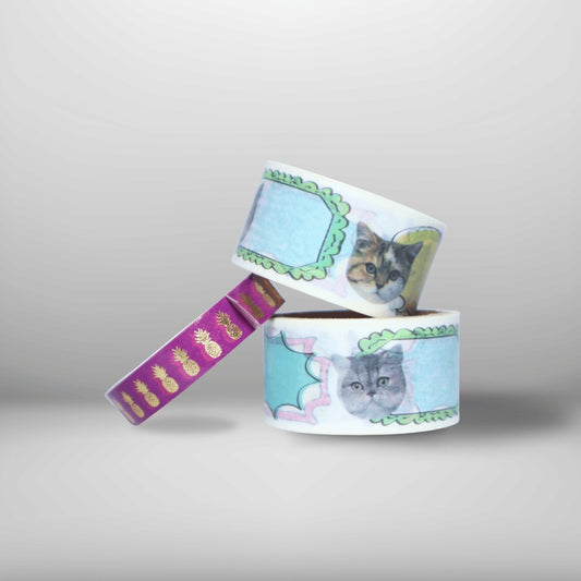 WASHI TAPE DESIGN TAPE PACK SET OF 3PCS