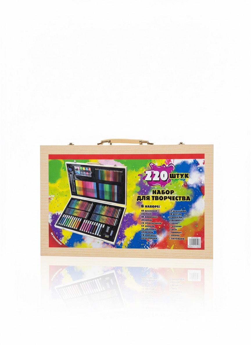 Wooden Coloring Kit Pack 220pc