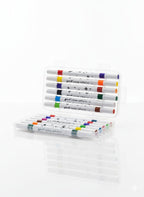 CHENGUAN Double Sided Acrylic Markers Pack of 12