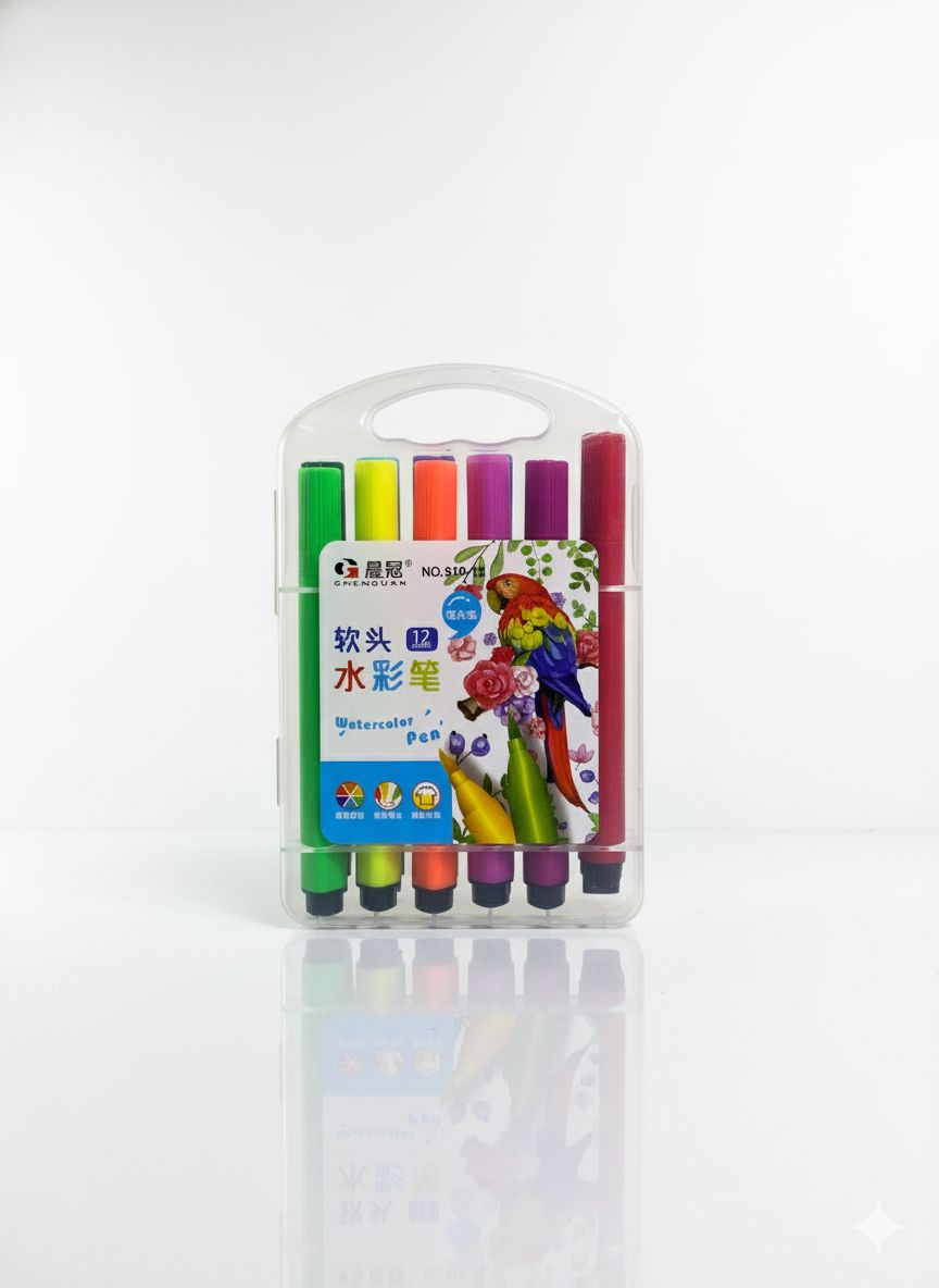 CHENGUAN Watercolor Brush Tip Markers Pack of 12