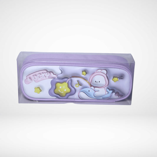 PENCIL POUCH 3D CUTE RABBIT