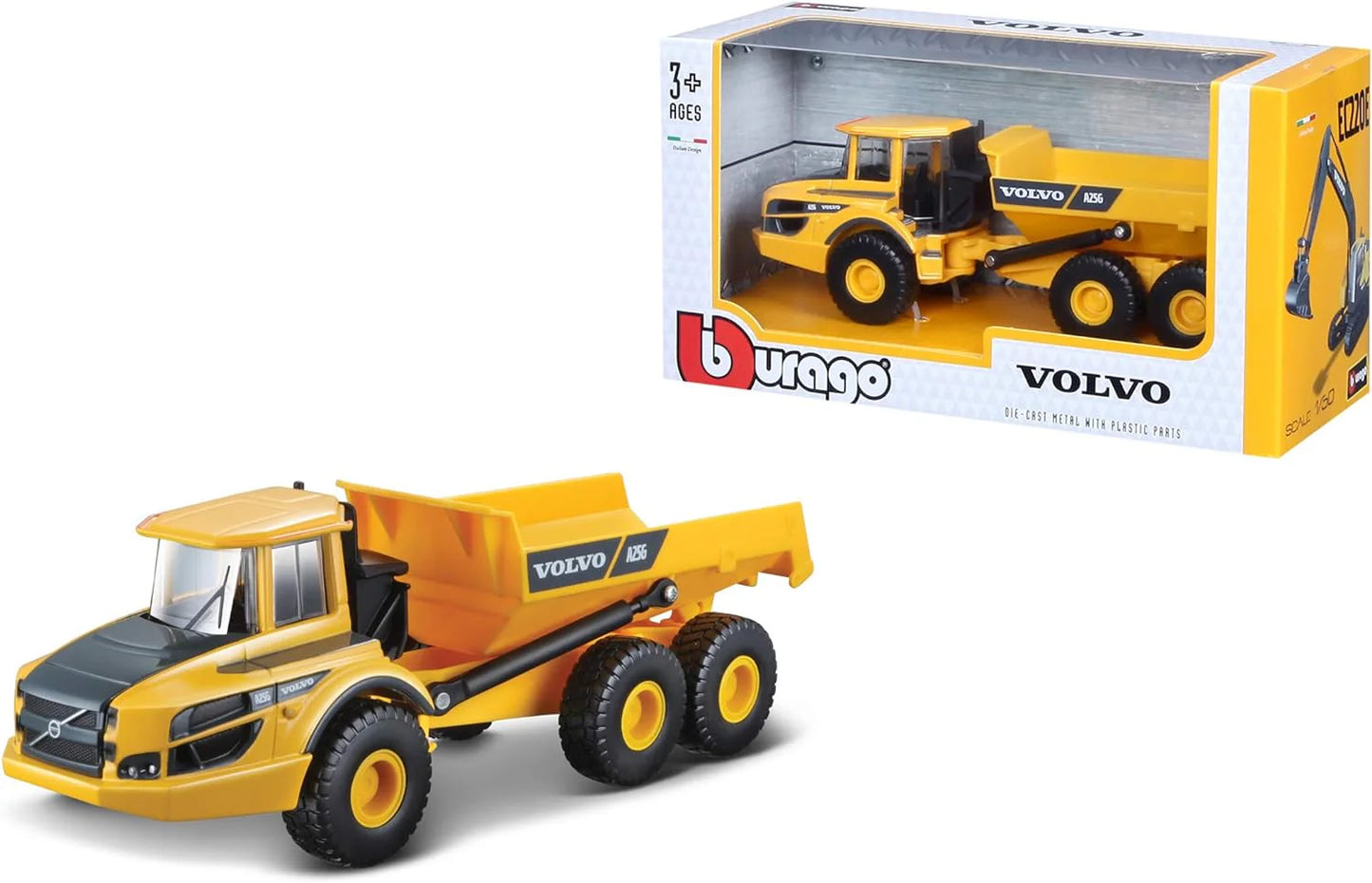 BBURAGO VOLVO A25G DIECAST METAL WITH PLASTIC MODEL