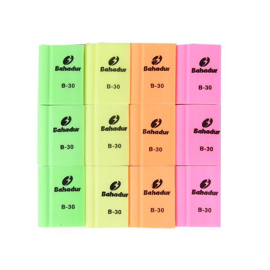 BAHADUR ERASER B-30 PACK OF 12PCS