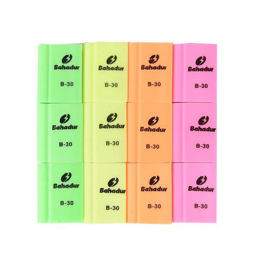 BAHADUR ERASER B-30 PACK OF 12PCS
