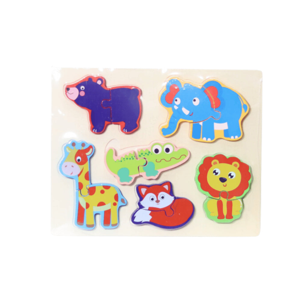WOODEN PEG ANIMALS PUZZLE SET WP-036