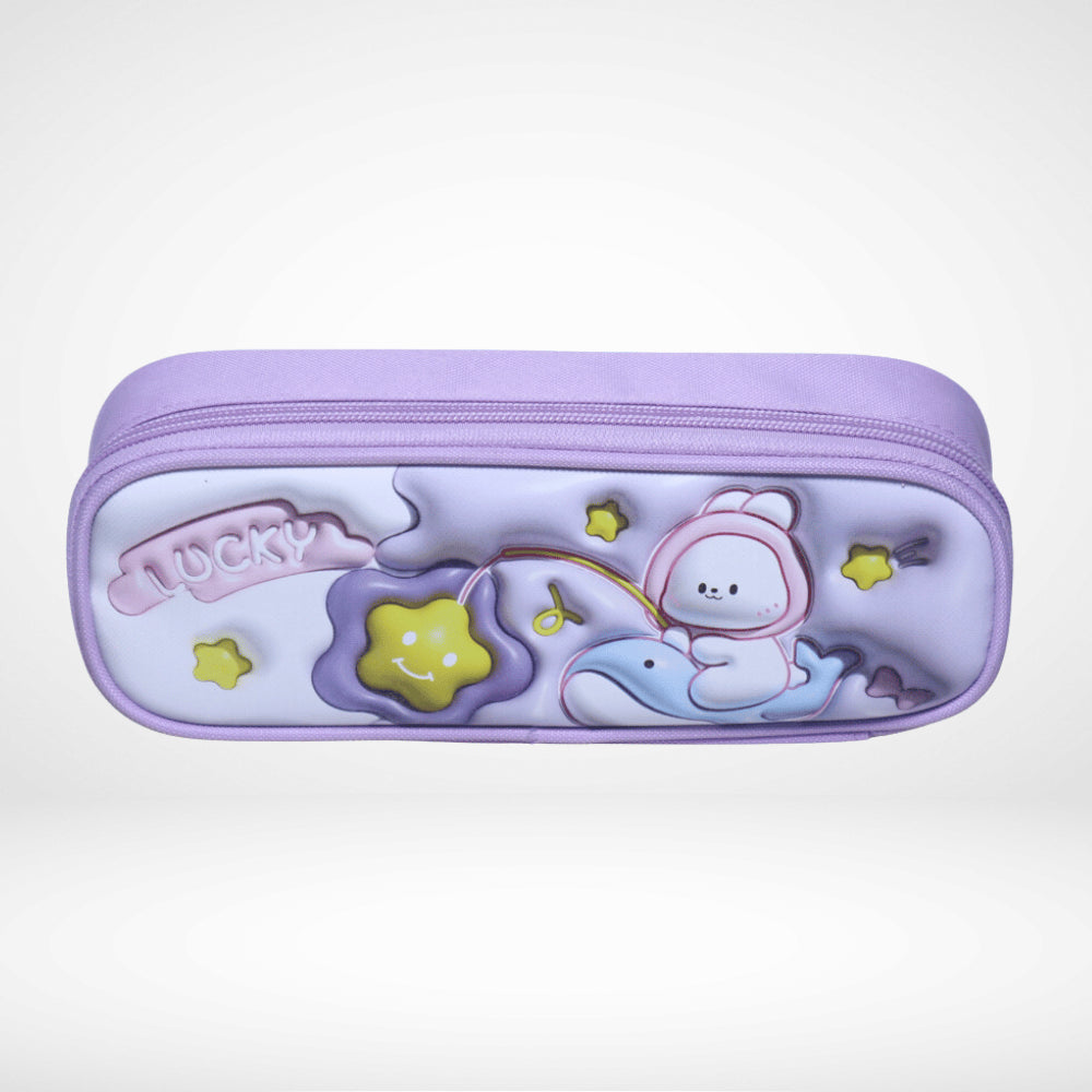 PENCIL POUCH 3D CUTE RABBIT