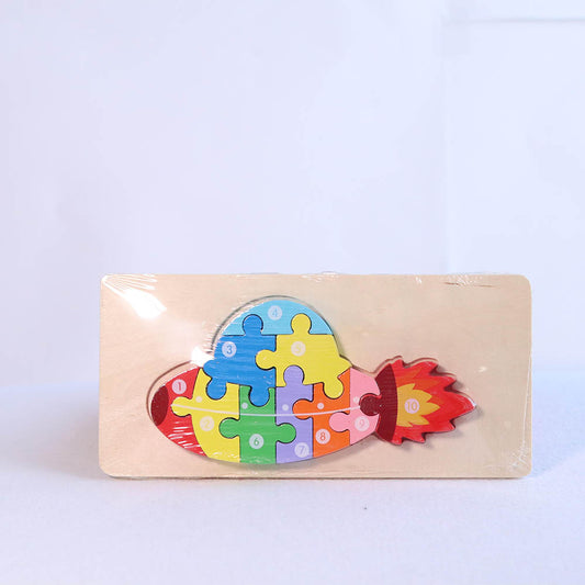 WOODEN PEG UFO PUZZLE WP-023