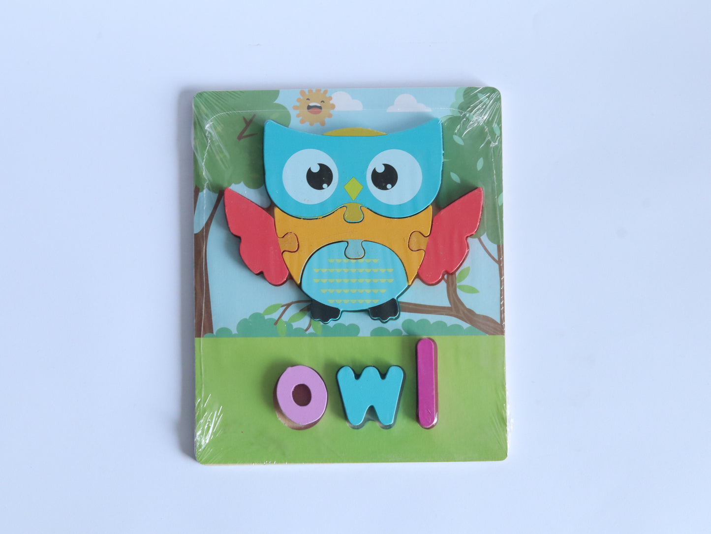 WOODEN PEG OWL PUZZLE AND ALPHABETS WP-024