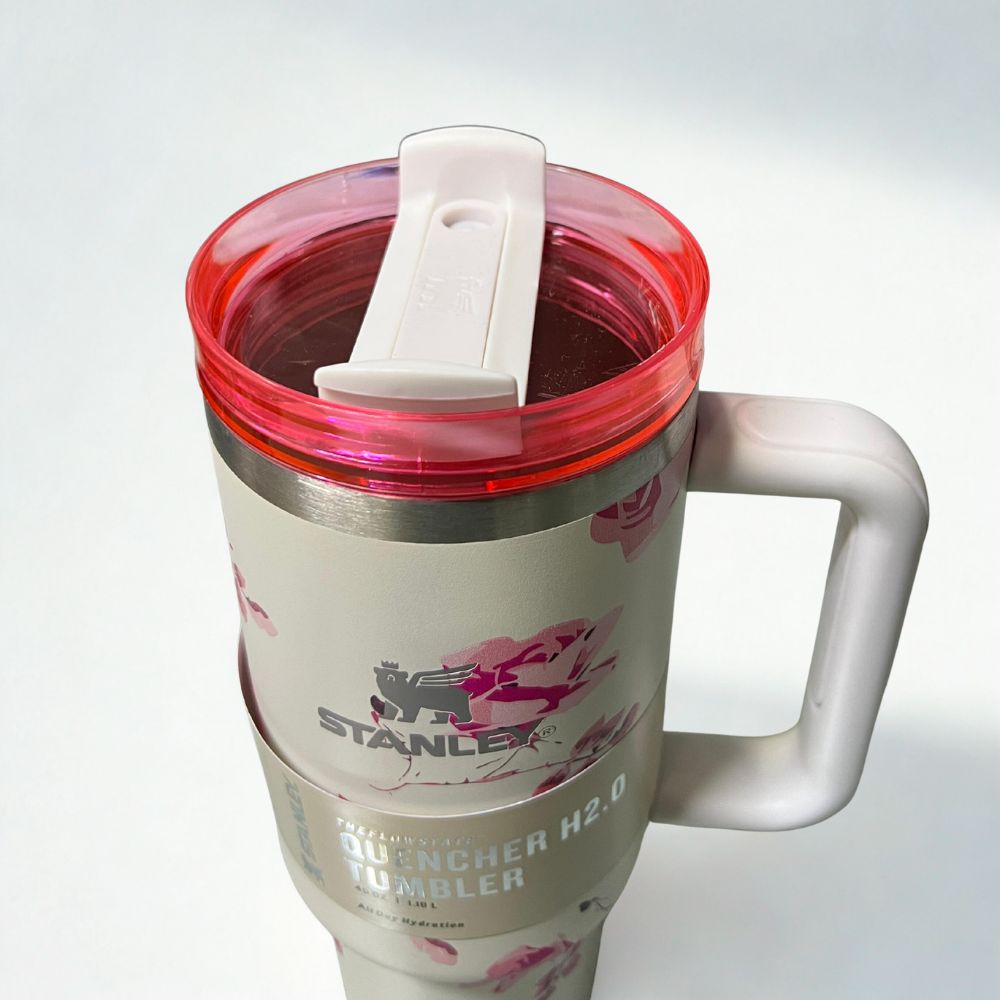Floral Stanley Flowstate Tumbler 'The Quencher H2.0' 1.18L