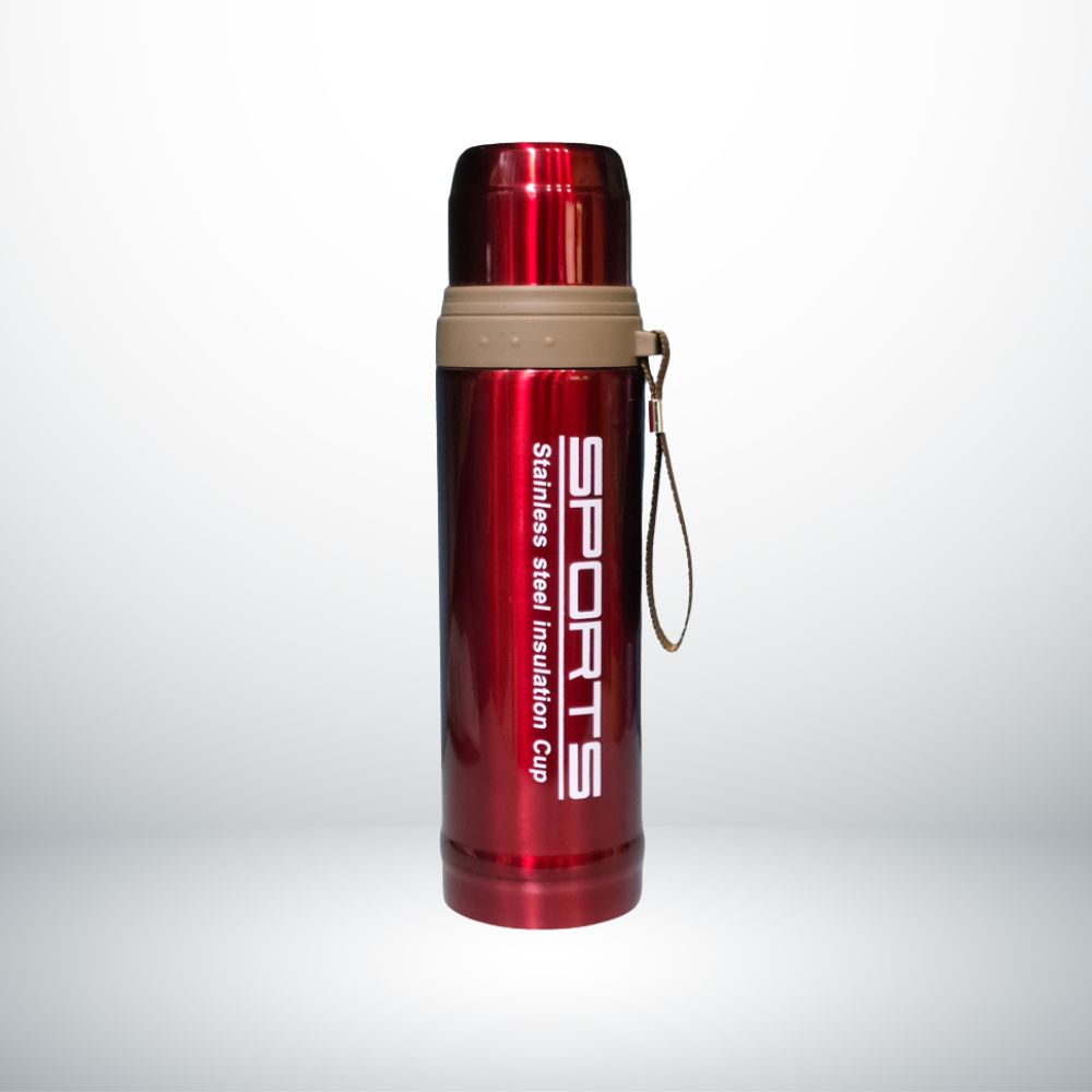 SPORTS WATER BOTTLE FLASK STAINLESS STEEL 750ML