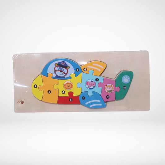 WOODEN PEG AEROPLANE PUZZLE WP-023