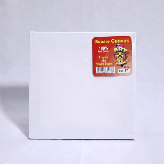 PREMIUM WHITE CANVAS SQUARE 8" 3108