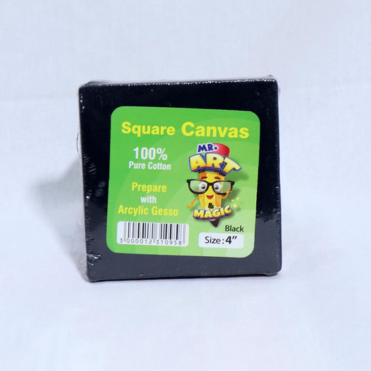 PREMIUM BLACK CANVAS SQUARE 4" 3154