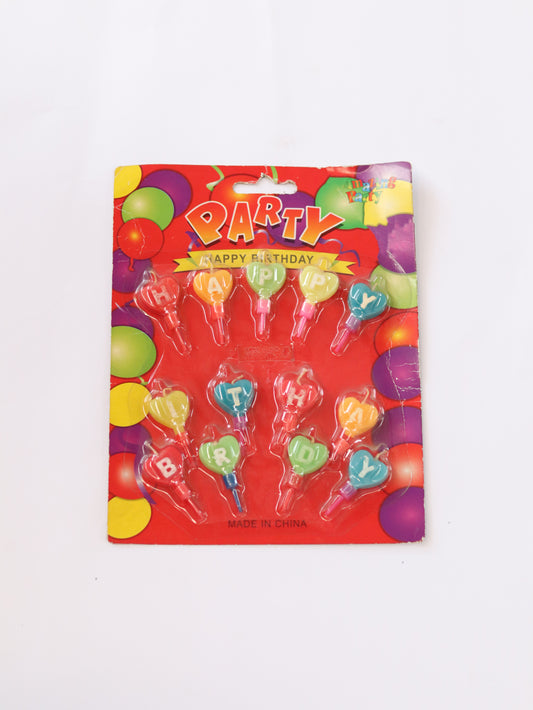 10 PCS CUPCAKE TOPPERS DIGIT & HEARTS