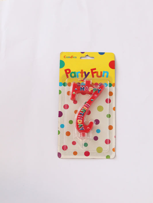 DIGIT BIRTHDAY CANDLES PARTY FUN (O-9)
