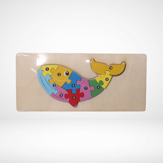 WOODEN PEG WHALE PUZZLE WP-023