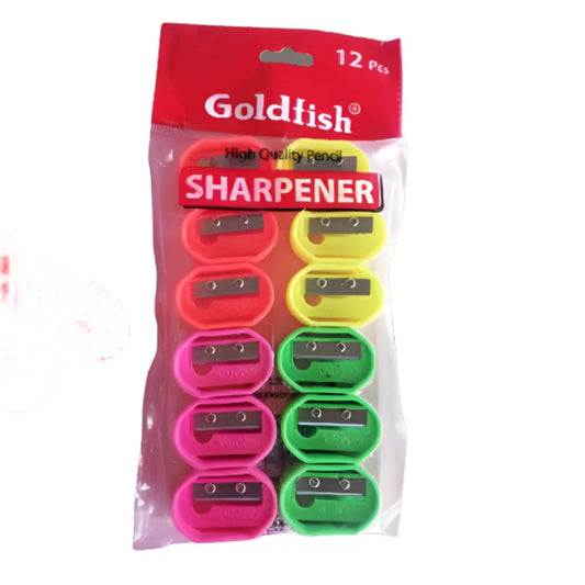 GOLDFISH SHARPENER PACK OF 12PCS GS-002