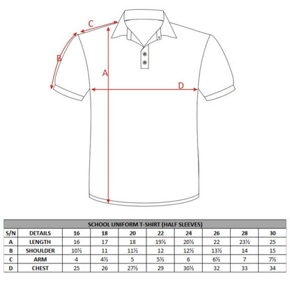 THE LEGACY SCHOOL POLO SHIRT HALF SLEEVES (TLS)