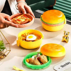 Burger Shape Multi Compartment Lunch Box for Kids