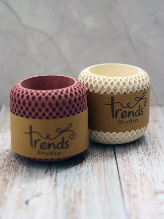 Studio Trinkets: Round Honeycomb Jar