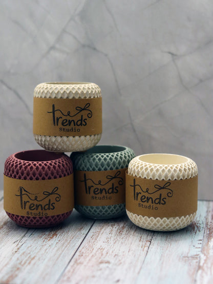 Studio Trinkets: Round Honeycomb Jar