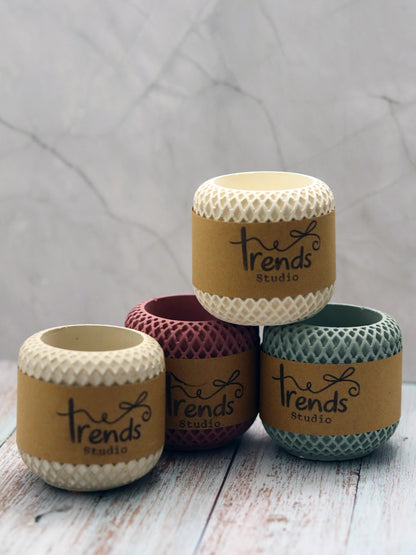 Studio Trinkets: Round Honeycomb Jar