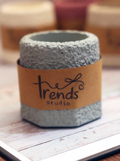 Studio Trinkets: Textured Hexagon Jar