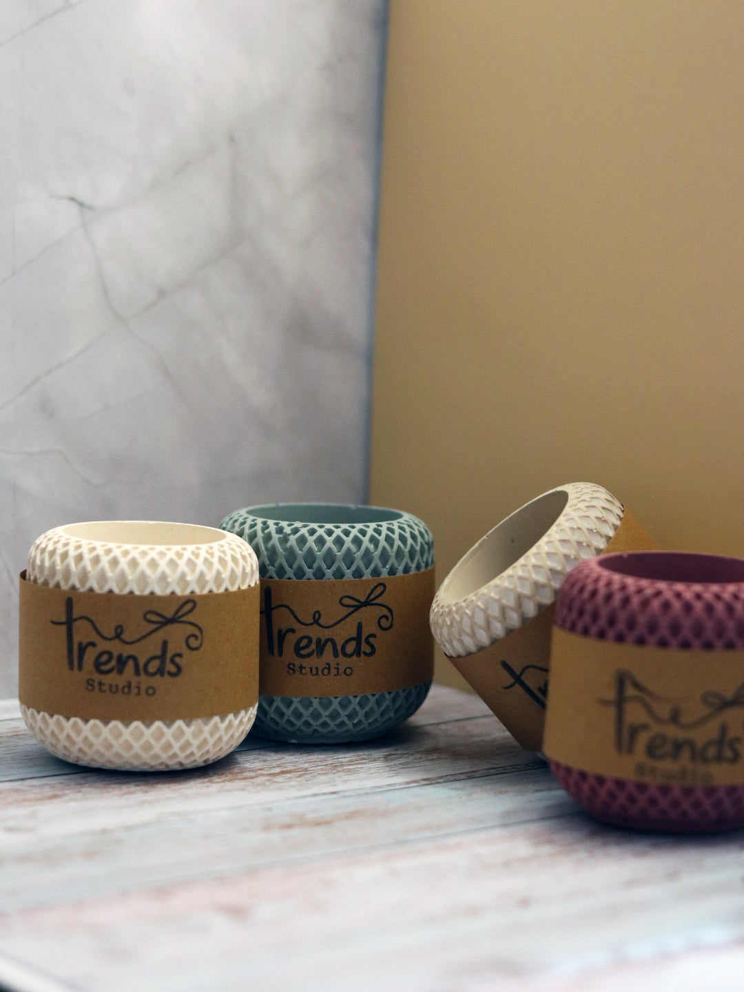 Studio Trinkets: Round Honeycomb Jar