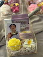 Eid Luxe Glow Acrylic Gift Box – 6x8” Beauty & Jewellery Hamper