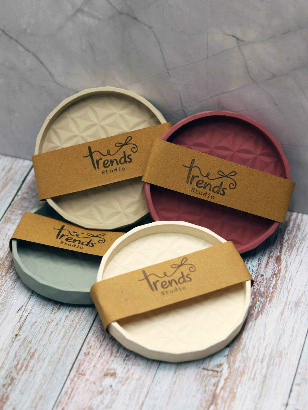 Geometric Round Tray