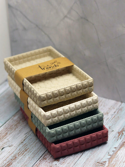 Studio Trinkets: Cobblestone Rectangle Tray