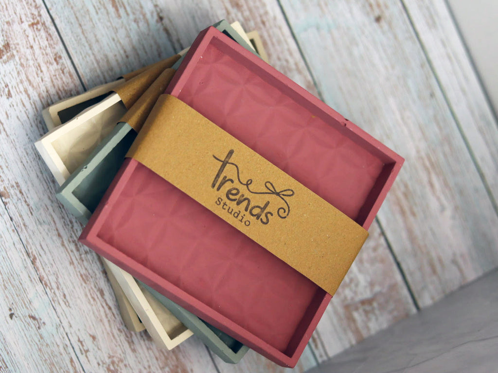 Geometric Square Tray