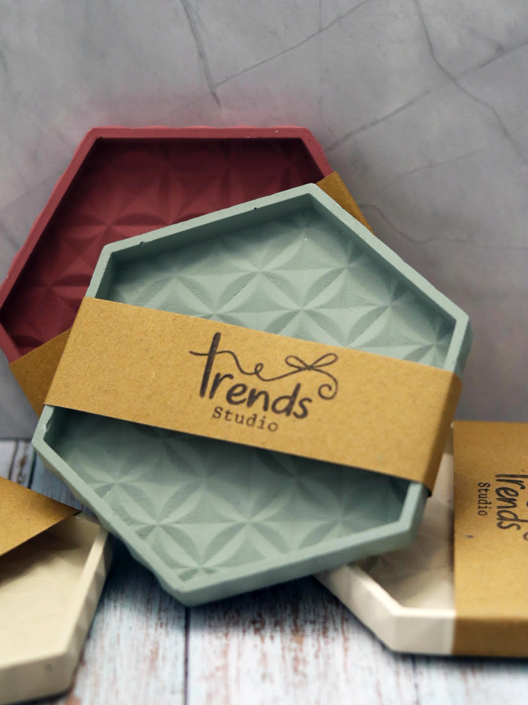 Geometric Hexagon Tray