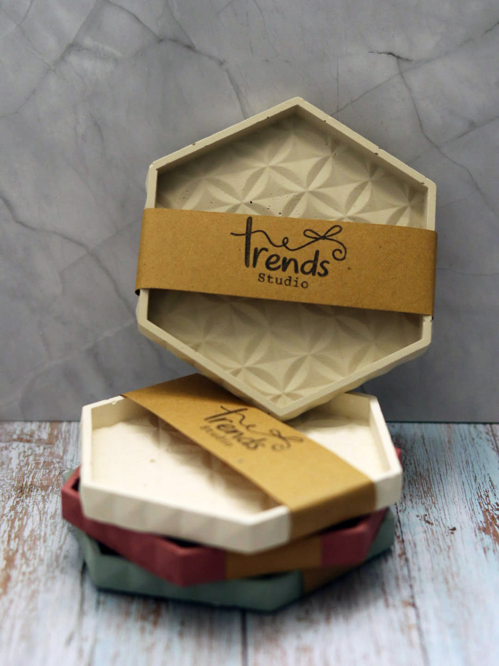 Geometric Hexagon Tray